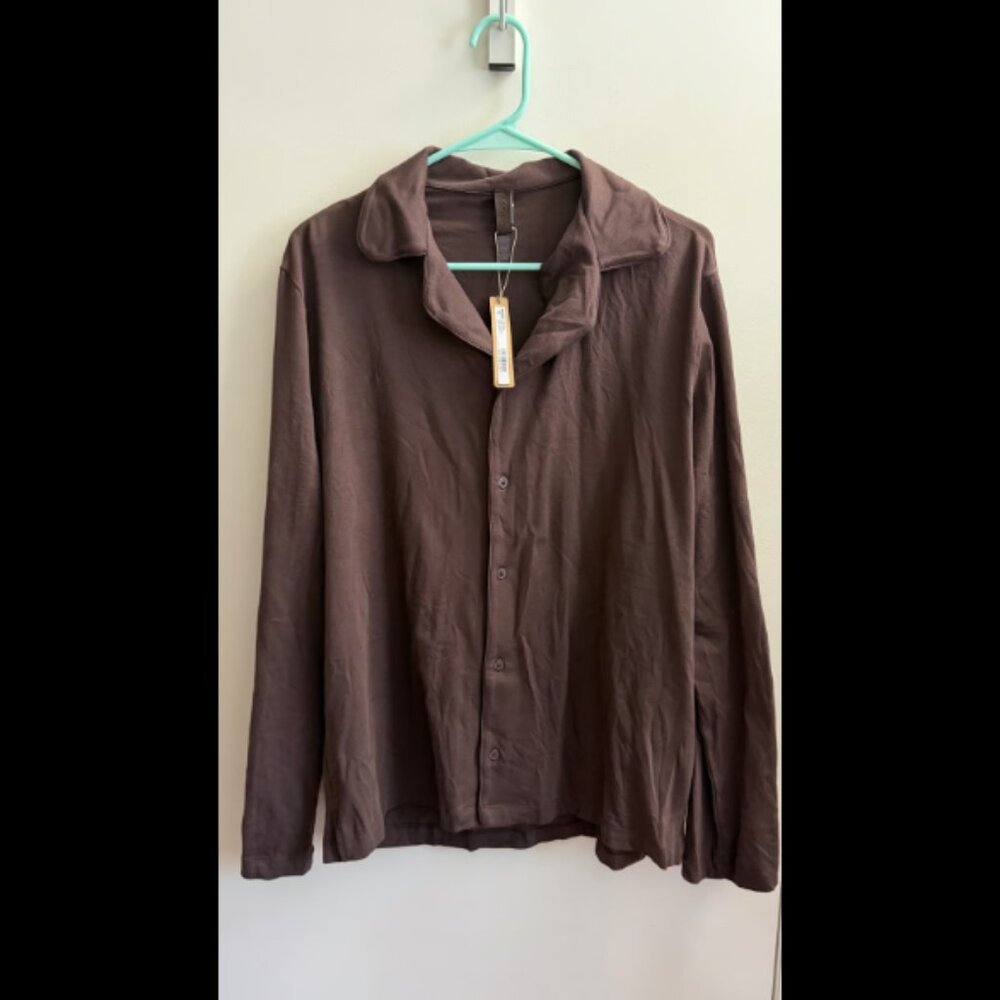 SKIMS Jersey Sleep Men's Sleep - Top Only - Picture 3 of 5